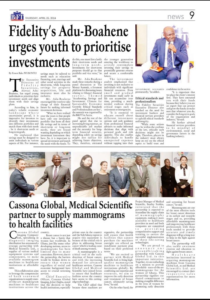 MEDICAL SCIENTIFIC – CASSONA PARTNERSHIP